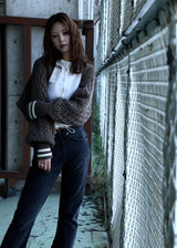 Nylon Stretch Cardigan