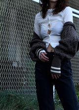 Nylon Stretch Cardigan