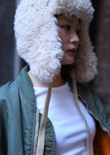 Little Suzie Boa Flight Cap