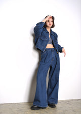 Wide Denim Pants