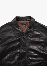 90's Nautica Leather Jacket