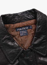 90's Nautica Leather Jacket