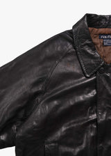 90's Nautica Leather Jacket