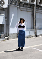 Denim Long Skirt