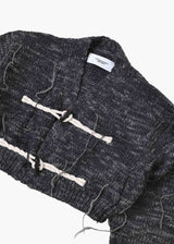 Jane Smith 3G Toggle Button Short Knit Cardigan