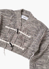 Jane Smith 3G Toggle Button Short Knit Cardigan