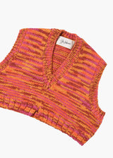 Jun Mikami 段染めハンドニットベスト