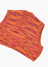 Jun Mikami 段染めハンドニットベスト