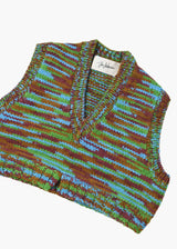 Jun Mikami 段染めハンドニットベスト