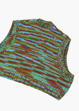 Jun Mikami 段染めハンドニットベスト