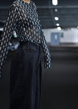 Cutback Wide Denim Pants