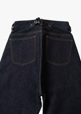 Denim Baggy Roll Pants