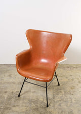 Lawrence Peabody Wingback Fibreglass Chair