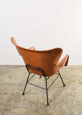 Lawrence Peabody Wingback Fibreglass Chair