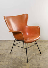 Lawrence Peabody Wingback Fibreglass Chair