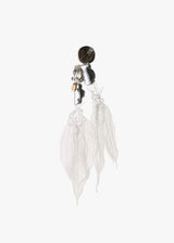 Fumie Tanaka Clear Leaf Earring