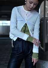 Nylon Stretch Cardigan