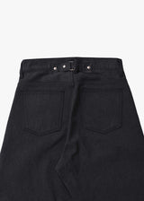 Denim Baggy Roll Pants