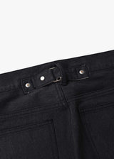 Denim Baggy Roll Pants