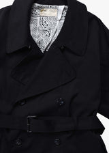 Circa Make Taslan Nylon Paisley Lined Trench Coat