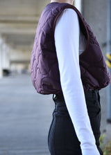 Jane Smith Recycle Nylon Micro Ripstop Quilt Short Vest