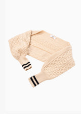 Jane Smith 5G-Aran Sleeve Sweater