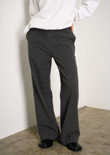Velvet Peach Tr Wide Straight Trousers