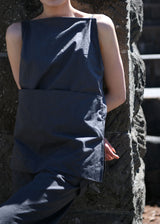 Little Suzie Dyed Broad Back Open Pocket Top