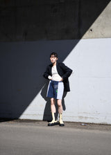 77circa Circa Make Vertical Cutback Sweat Shorts