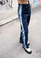 Bleached Line Denim Pants