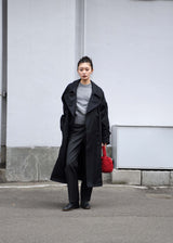 Circa Make Taslan Nylon Paisley Lined Trench Coat