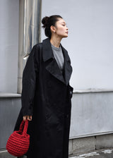 Circa Make Taslan Nylon Paisley Lined Trench Coat