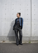 Velvet Peach Tr Wide Straight Trousers