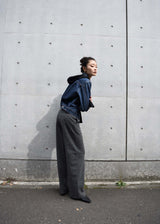 Velvet Peach Tr Wide Straight Trousers