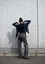 Velvet Peach Tr Wide Straight Trousers