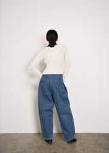 12G Wide Rib Zip Cardigan