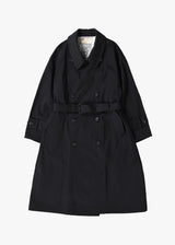 Circa Make Taslan Nylon Paisley Lined Trench Coat