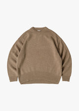 Extra Fine Merino Wool Double Neck Knit Pullover