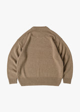 Extra Fine Merino Wool Double Neck Knit Pullover