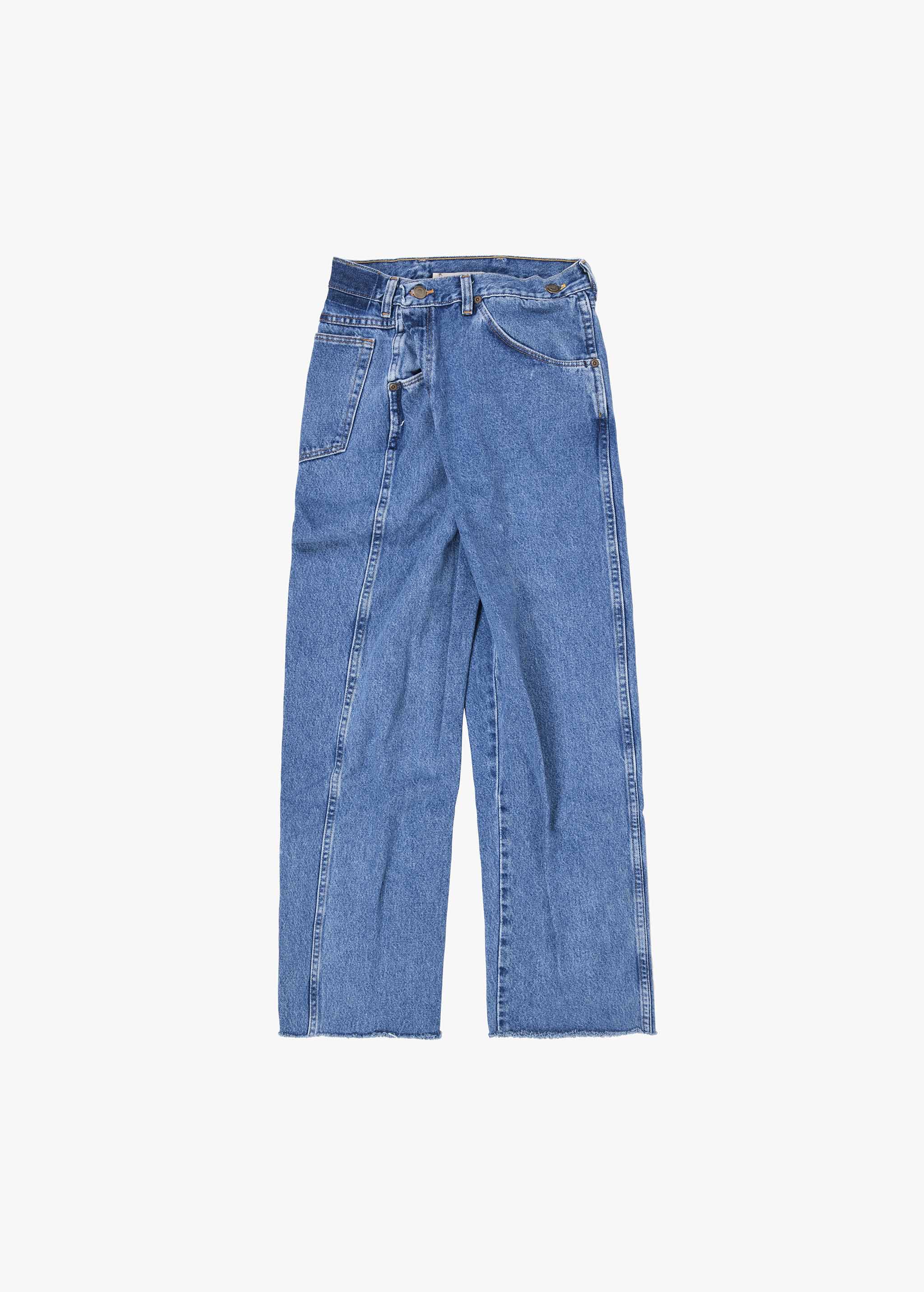 Wrap-up Denim Pants