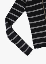 16G Rib Double Zip Cardigan