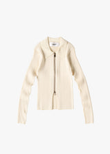 16G Rib Double Zip Cardigan