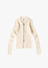 16G Rib Double Zip Cardigan