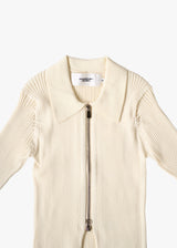 16G Rib Double Zip Cardigan