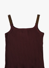 Cotton Eyelet Rib Up Down Camisole