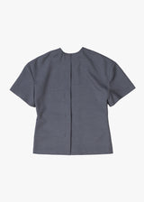 Little Suzie Wool Mix Back Open S/S Shirt