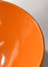 Pottery Orange Bowl