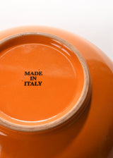Pottery Orange Bowl