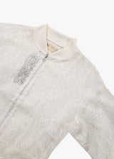 77 circa Print Organdy Blouson