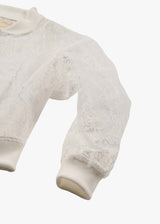 77 circa Print Organdy Blouson